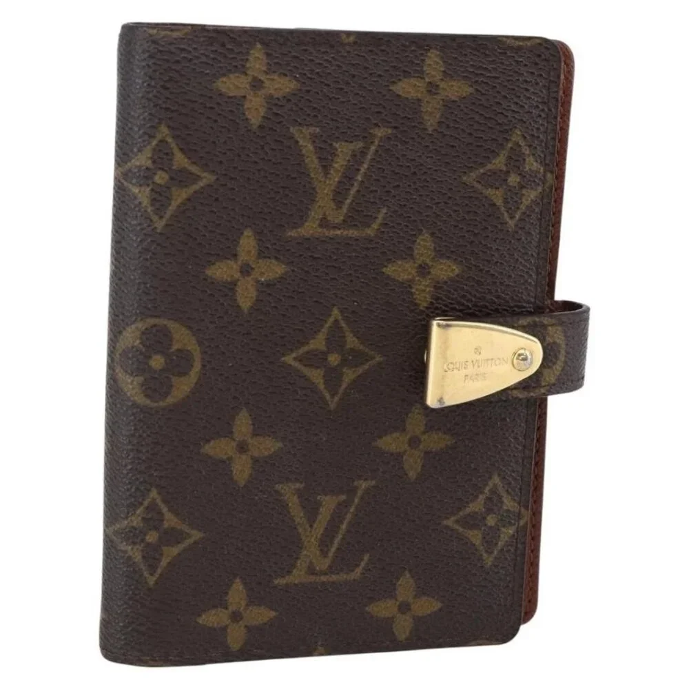 LOUIS VUITTON Monogram Agenda Partonaire PM Day Planner Cover R21029 Auth 145535